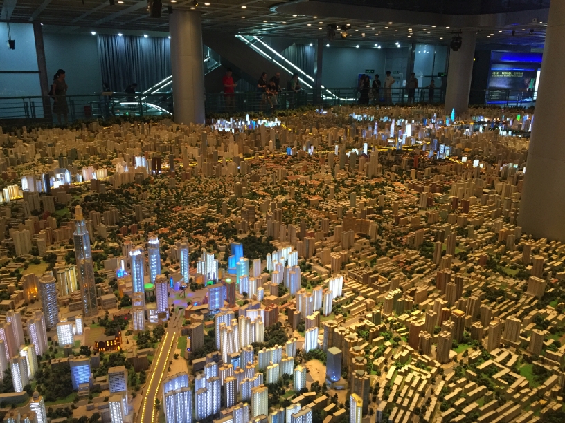 Shanghai 3D printed city model